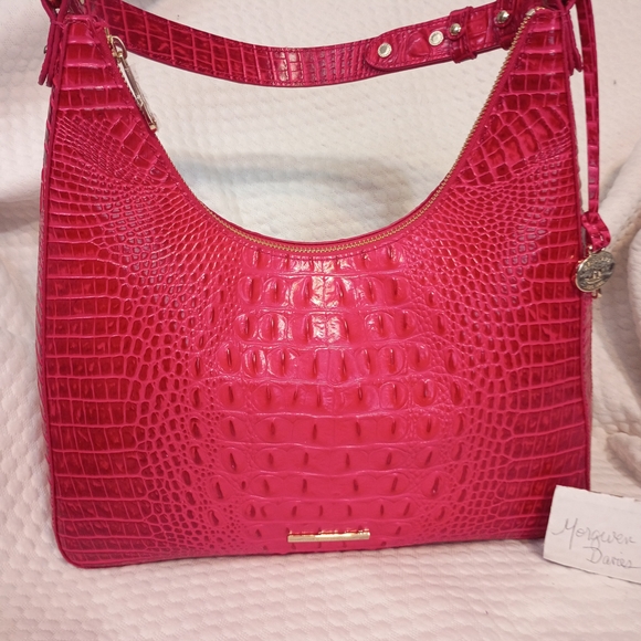 Handbags - Vibrant Pink Embossed Shoulder Bag
